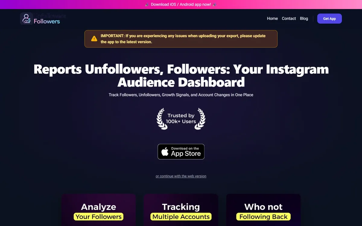 Capture du site Followers Express, réalisé par Tourak Digital Group