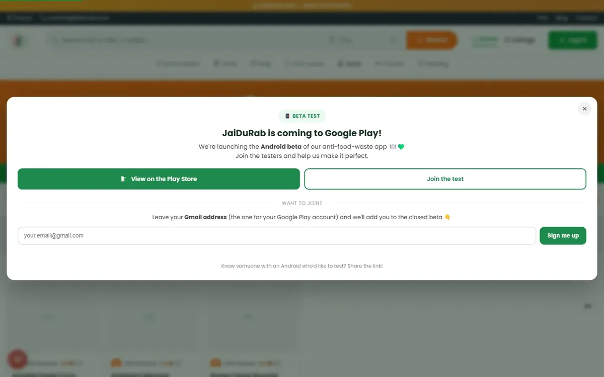 Capture du site JaiDuRab, réalisé par Tourak Digital Group