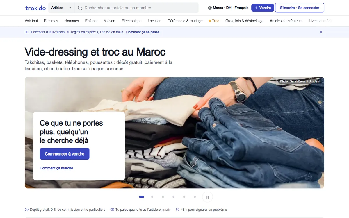 Capture du site Trokido, réalisé par Tourak Digital Group